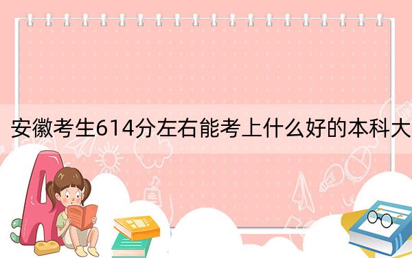 安徽考生614分左右能考上什么好的本科大学？（供2025届考生填报志愿参考）