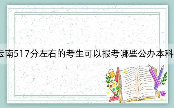 云南517分左右的考生可以报考哪些公办本科大学？（供2025届高三考生参考）