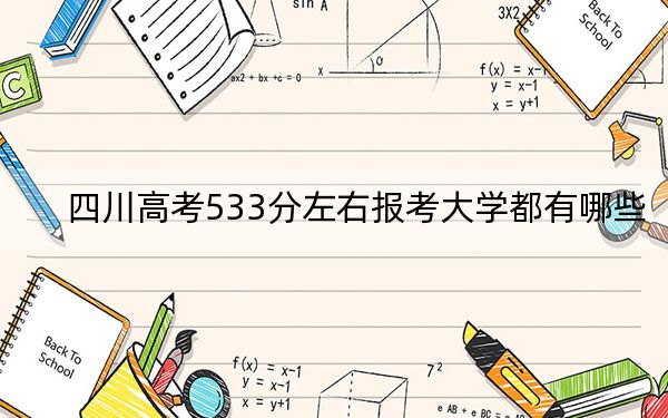 四川高考533分左右报考大学都有哪些？ 2024年一共27所大学录取