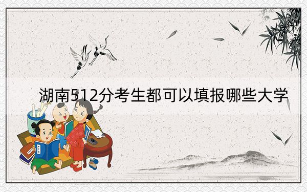 湖南512分考生都可以填报哪些大学？ 2025年高考可以填报62所大学