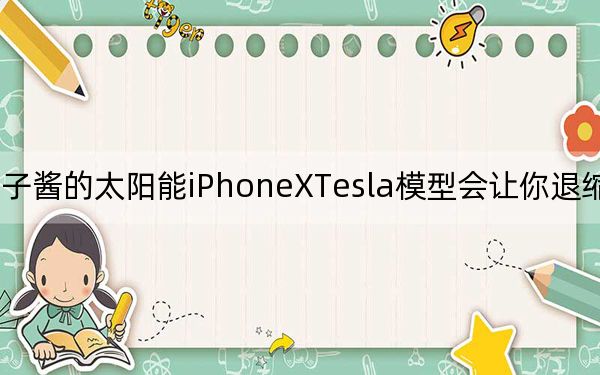 鱼子酱的太阳能iPhoneXTesla模型会让你退缩成千上万