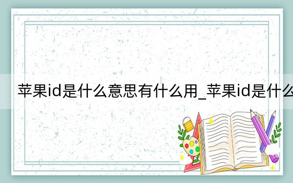 苹果id是什么意思有什么用_苹果id是什么