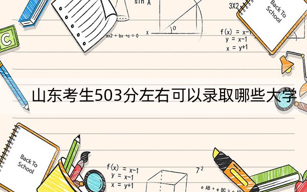 山东考生503分左右可以录取哪些大学？（附带近三年高考大学录取名单）