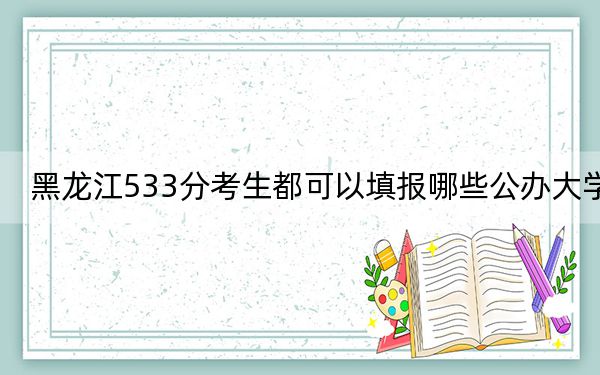 黑龙江533分考生都可以填报哪些公办大学？ 2024年一共48所大学录取