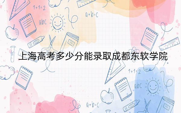 上海高考多少分能录取成都东软学院？附2022-2024年最低录取分数线